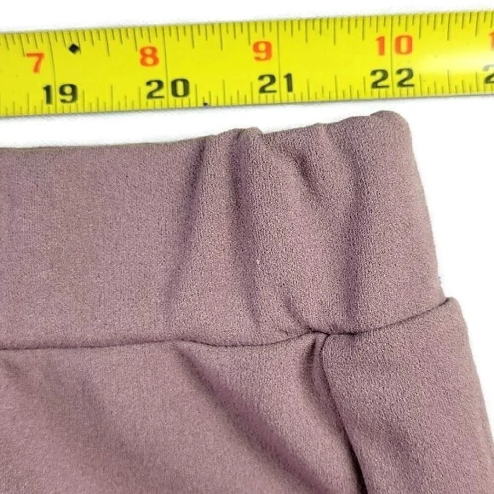 ASOS Curve Pants Size 20 44X31 Pleated Wide Leg Pull On Elastic Waist High Rise